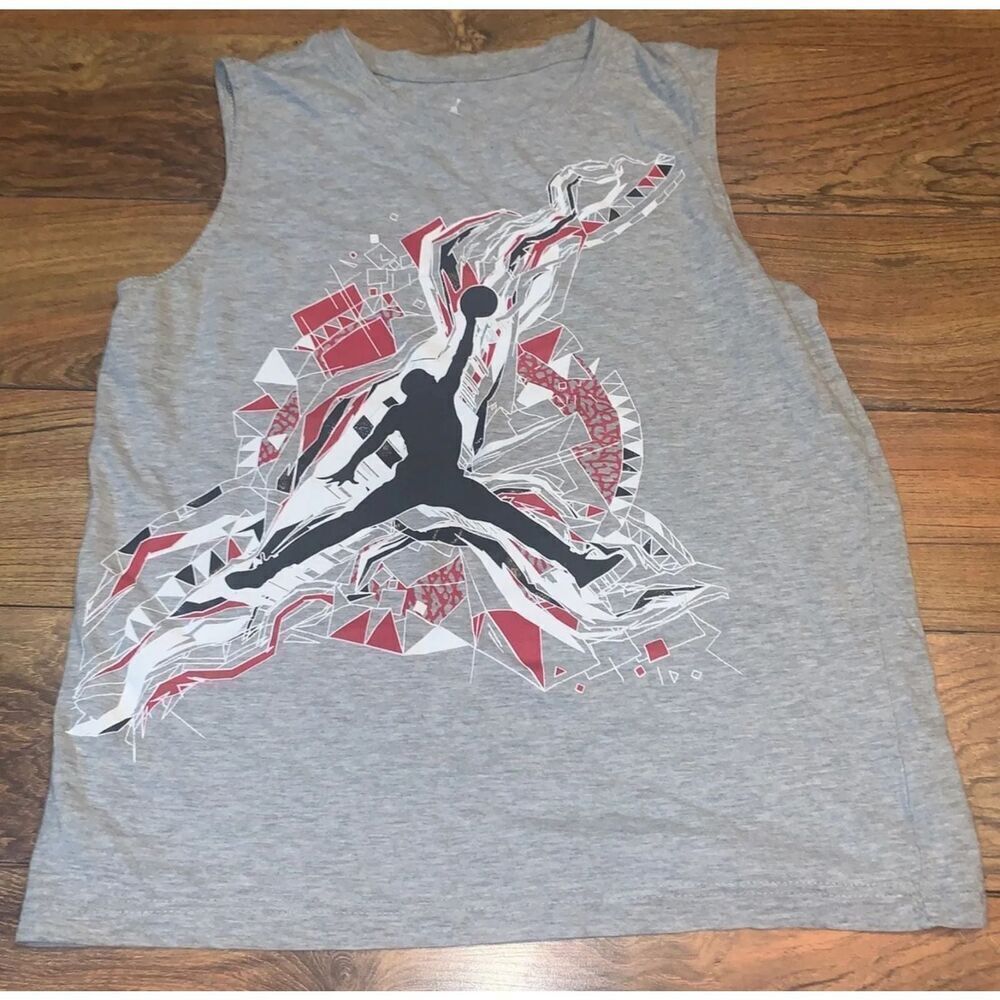 2 Nike Air Jordan Sleeveless Shirts YLG - Picture 4 of 4